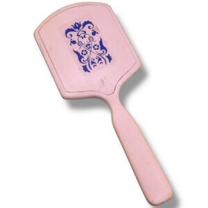 Vintage 70s 80s Hand Held Mini Doll Play Mirrors Retro Pink Vanity Girlie